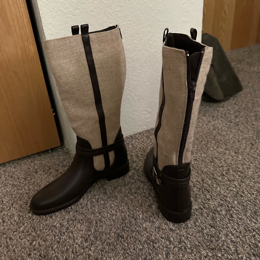 Tan and Brown boots